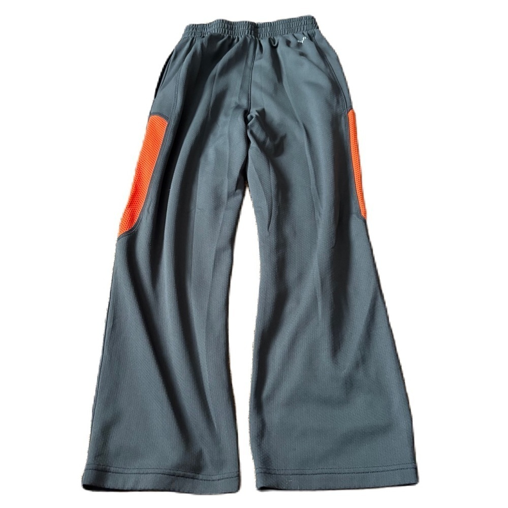 Nike Gray Sweat Pants Orange Basketball Large Men’s Y2K Vintage Dri Fit